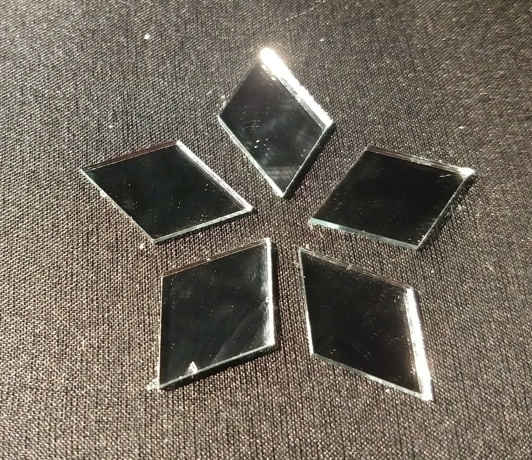 sisha spiegeltjes 03. ruit 24x15 mm, 5 stuks